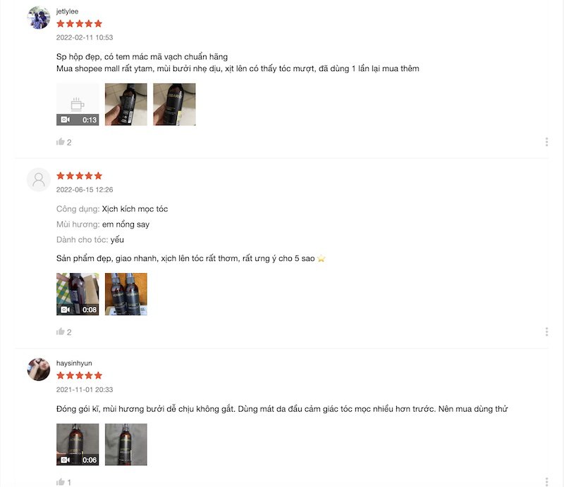 Đánh giá nước dưỡng tóc herbario trên Shopee danh gia nuoc duong toc herbario tren shopee